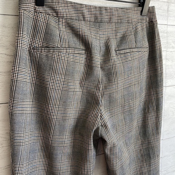 Zara Plaid Checked Mid Rise Pants l SIZE 02 - Picture 4 of 7